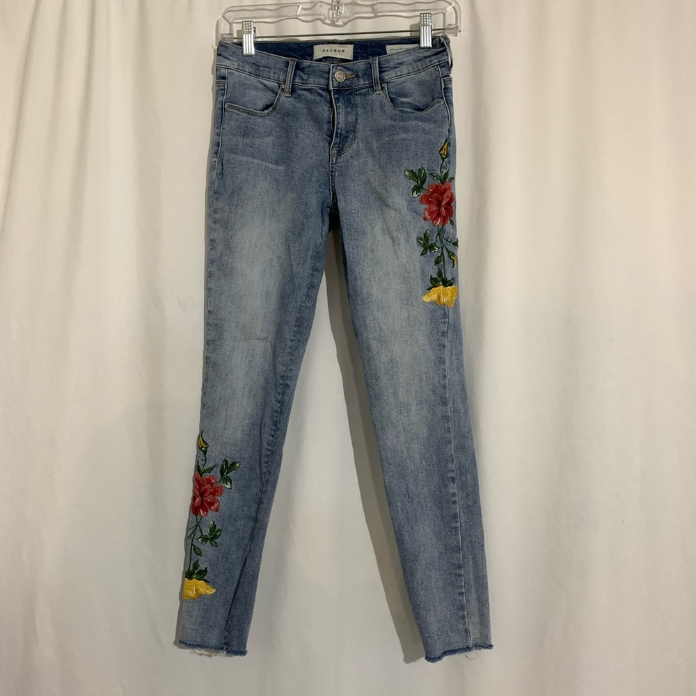 Pacsun embroidery jeans